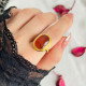 925 Silver Natural Yemeni Agate Ring