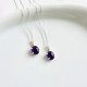 925 Silver Natural Amethyst Necklace