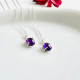 925 Silver Natural Amethyst Necklace