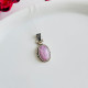 925 Silver Natural Kunzite Stone Neklace