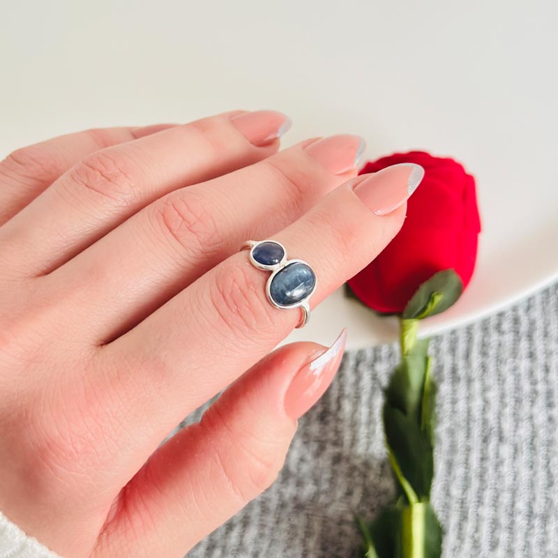 925 Silver Kyanite Stone Ring