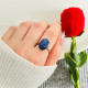 925 Silver Natural Lapis Lazuli Ring