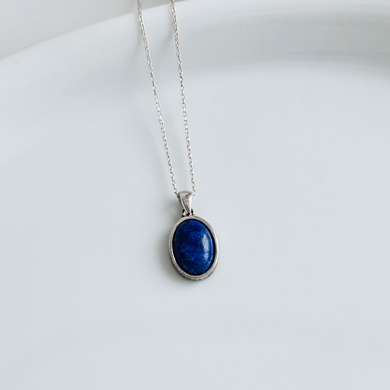 925 Silver Natural Lapis Lazuli Pendant