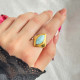 925 Silver Natural Larimar Stone Ring