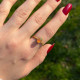 925 Silver Rare Fire Opal Stone Ring