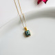 925 Silver Natural Chrysocolla Stone Pendant