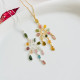 925 Silver Natural Multicolored Tourmaline Pendant 