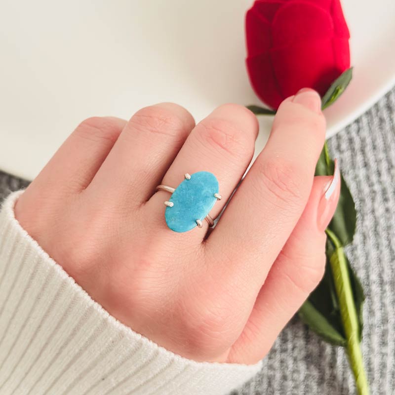 925 Silver Natural Turquoise Stone Ring