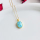 925 Silver Natural Turquoise Stone Pendant