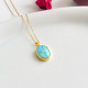 925 Silver Natural Turquoise Stone Pendant