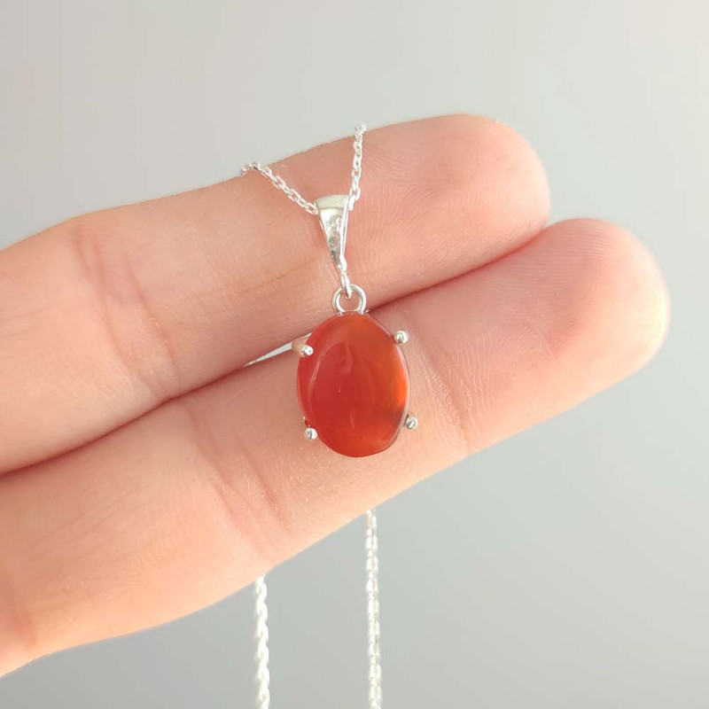 925 Silver Natural Agate Pendant