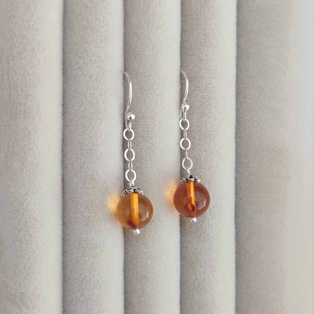 Natural Baltic Amber Earring