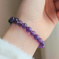 8mm Natural Amethyst Bracelet