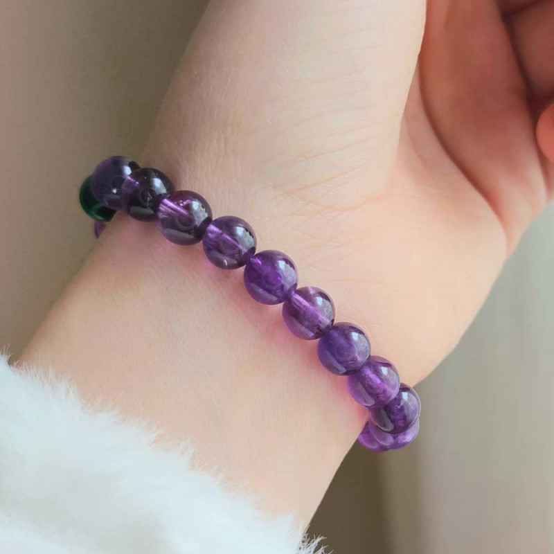 8mm Natural Amethyst Bracelet