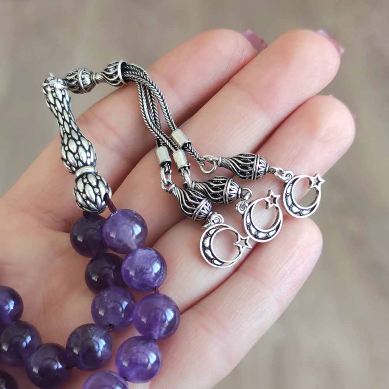 10 mm Amethyst Stone Rosary