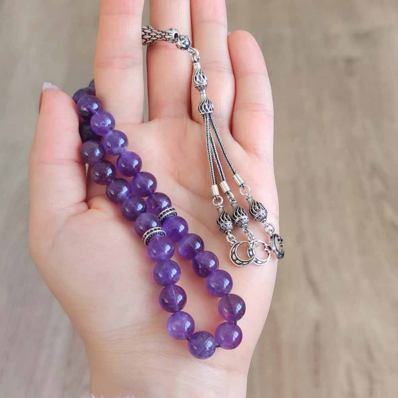 10 mm Amethyst Stone Rosary