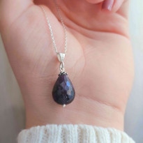 925 Silver Natural Amethyst Pendant