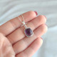 925 Silver Natural Amethyst Neklcace