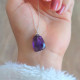 925 Silver Natural Amethyst Necklace