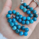 10 mm Blue Apatite Stone Rosary