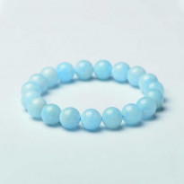 8mm Natural Aquamarine Bracelet