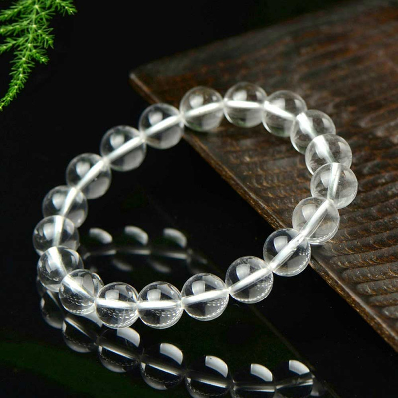 8mm Natural Crystal Quartz Bracelet