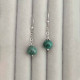 925 Silver Rare Emerald Stone Earring