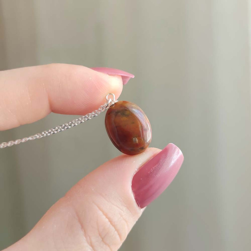 925 Silver Natural Jasper Pendant