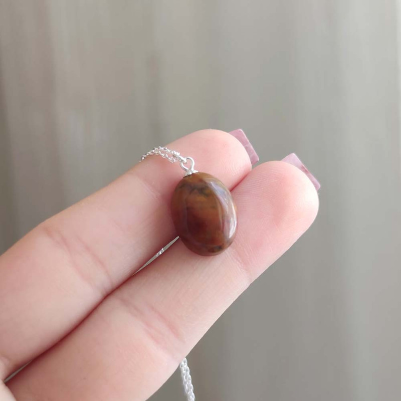 925 Silver Natural Jasper Pendant