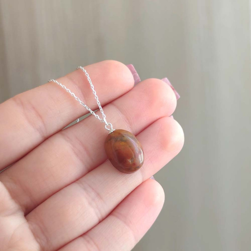 925 Silver Natural Jasper Pendant