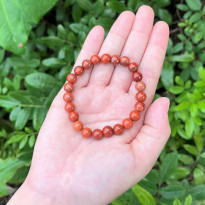 8mm Natural Red Jasper Bracelet