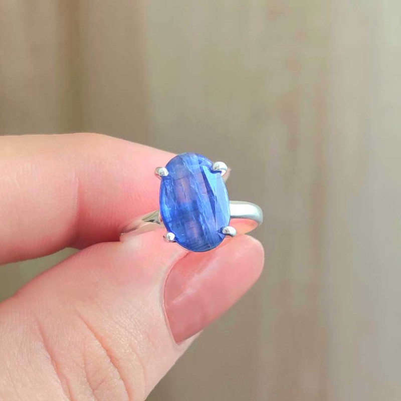 925 Silver Kyanite Stone Ring