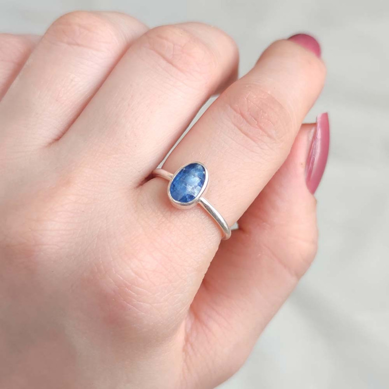 925 Silver Kyanite Stone Ring