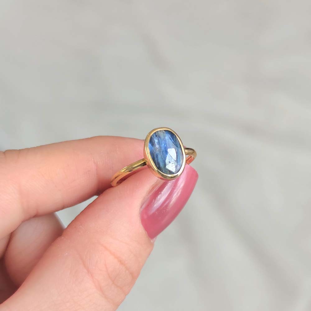 925 Silver Kyanite Stone Ring