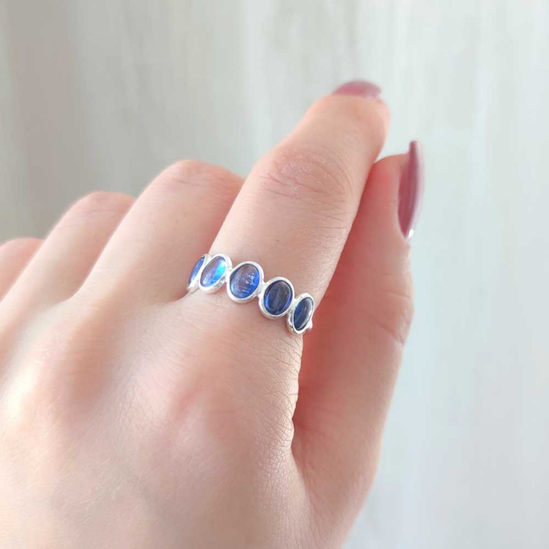 925 Silver Kyanite Stone Ring - NO : 2500