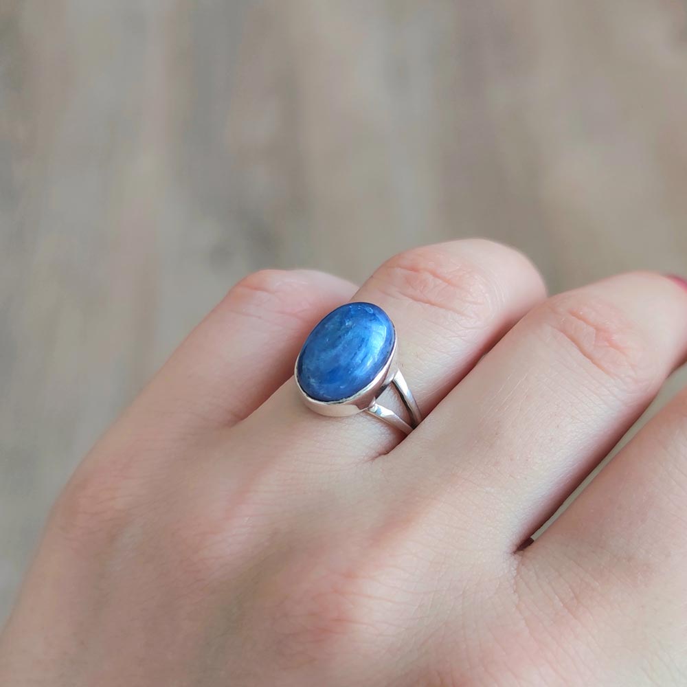 925 Silver Kyanite Stone Ring