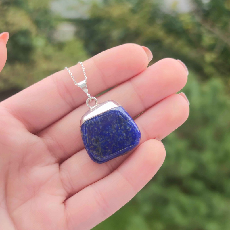 925 Silver Natural Lapis Lazuli Pendant