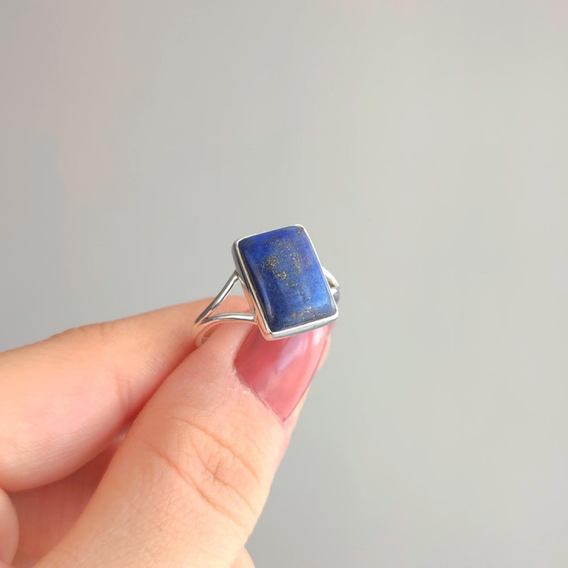 925 Silver Natural Lapis Lazuli Ring