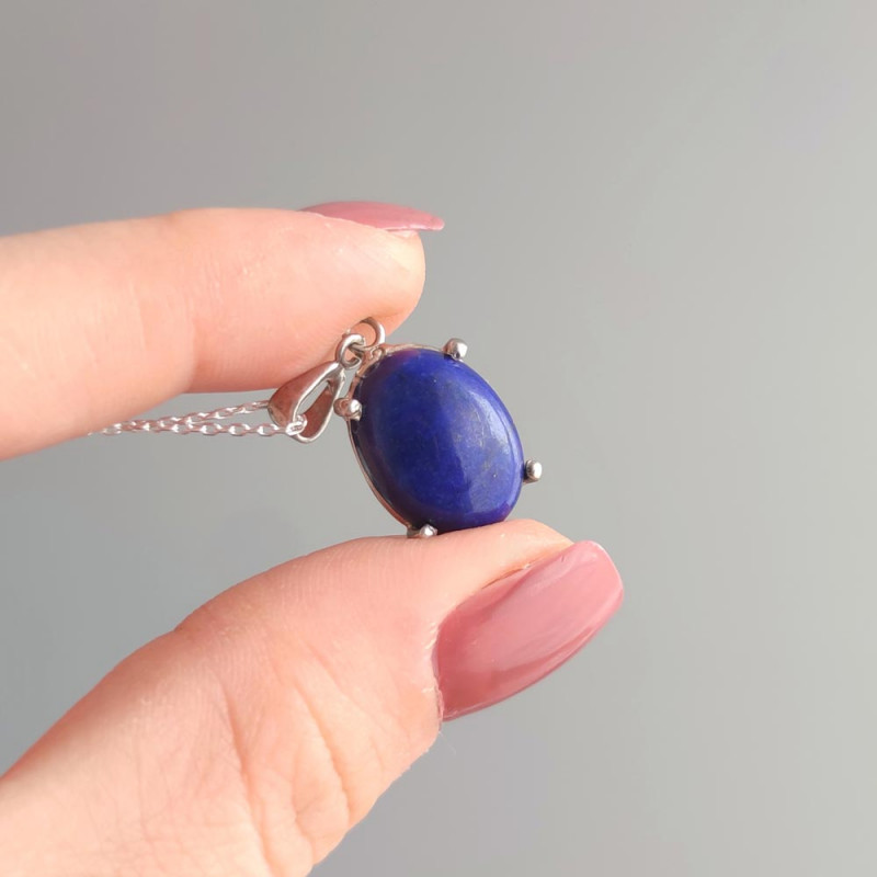 925 Silver Natural Lapis Lazuli Pendant