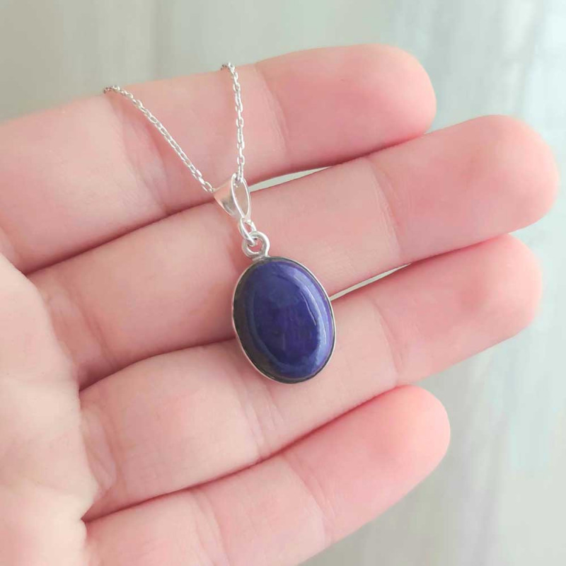 925 Silver Natural Lapis Lazuli Pendant