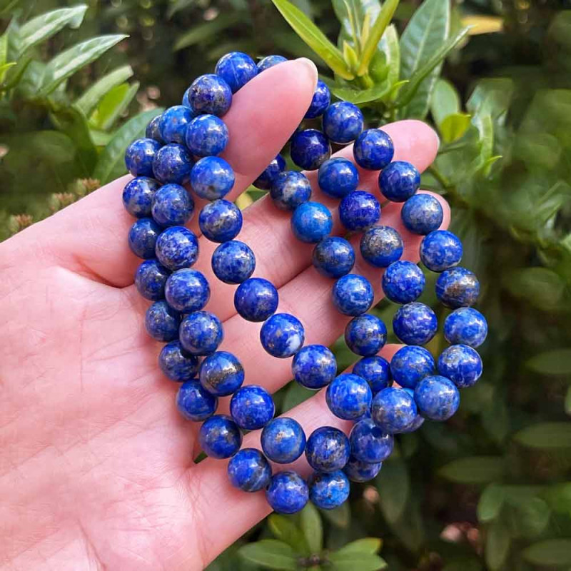 8mm Natural Lapis Lazuli Bracelet