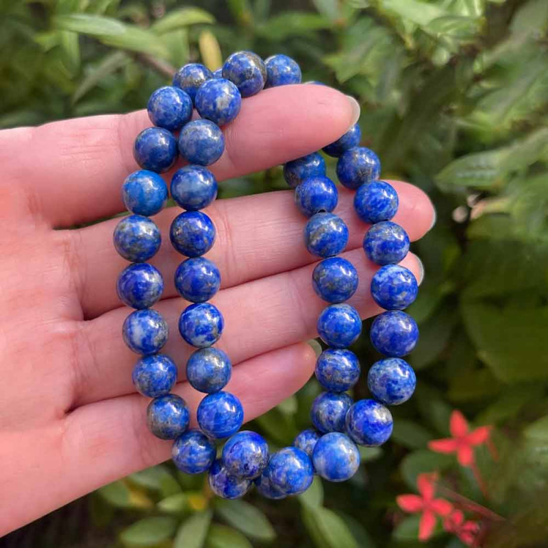 8mm Natural Lapis Lazuli Bracelet