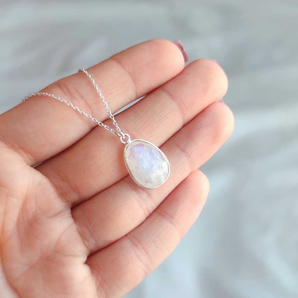 925 Silver Moonstone Pendant