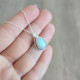 925 Silver Moonstone Pendant - Drop Shape