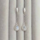 925 Silver Moonstone Earring