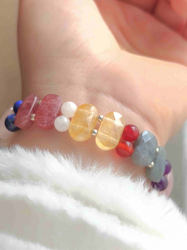 Natural Multi Stones Bracelet - Special Cut