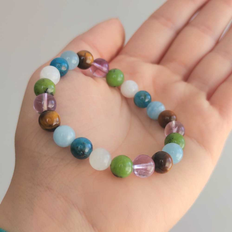 Seven Chakras Bracelet , More Than 12 Kind Of Gemstone in One Bracelet