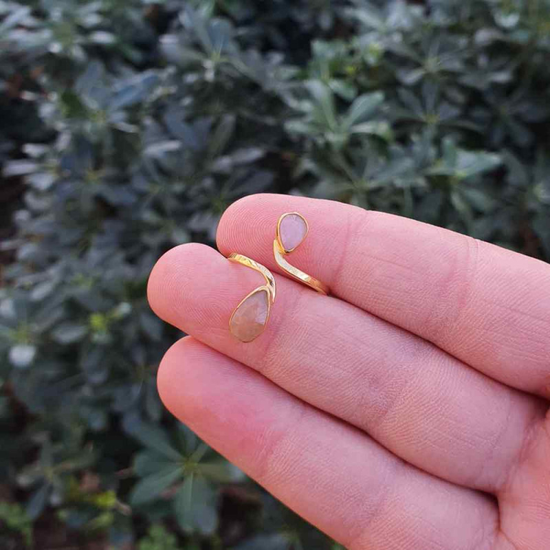 925 Silver Rare Sun stone Ring