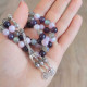 8 mm Amethyst , Kunzite & Labradorite Rosary