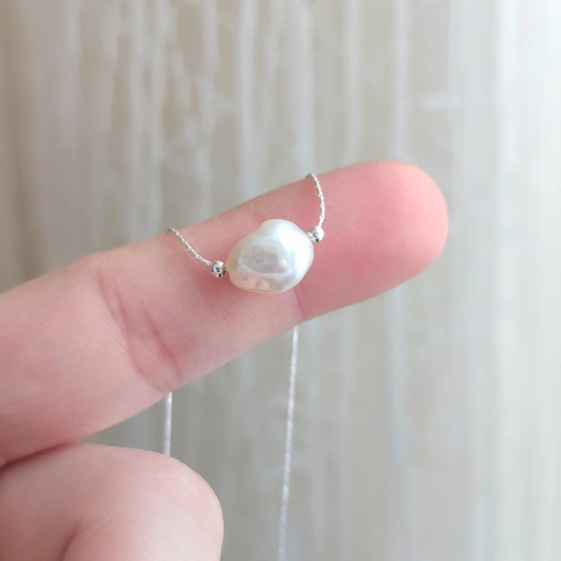 925 Sterling Silver White Pearl Pendant